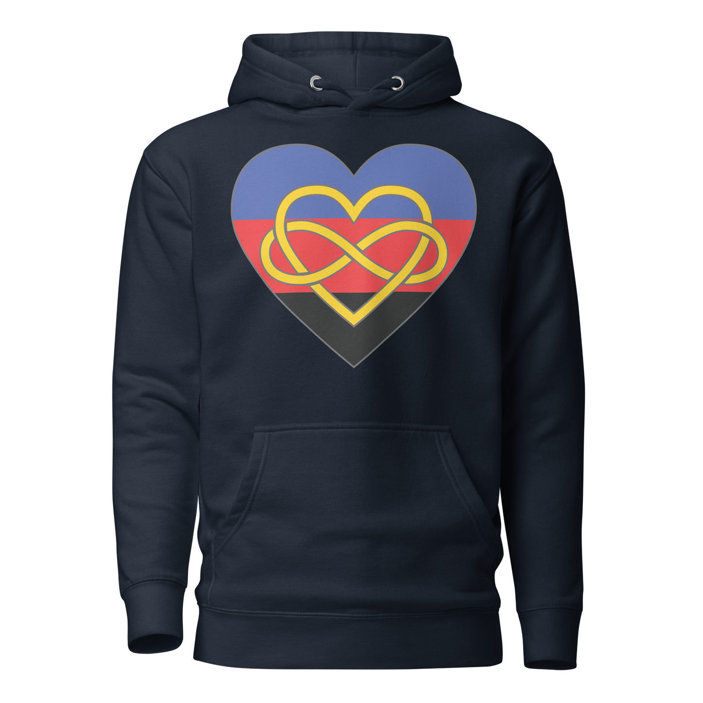 Polyamory Infinity Heart Pride Unisex Hoodie