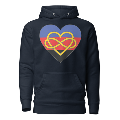 Polyamory Infinity Heart Pride Unisex Hoodie