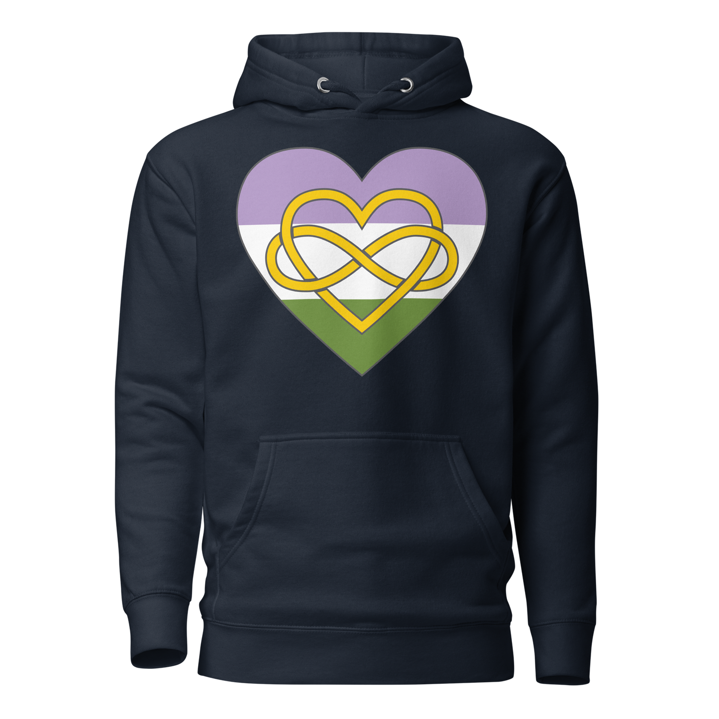 Polyamory Infinity Heart Genderqueer Pride Unisex Hoodie