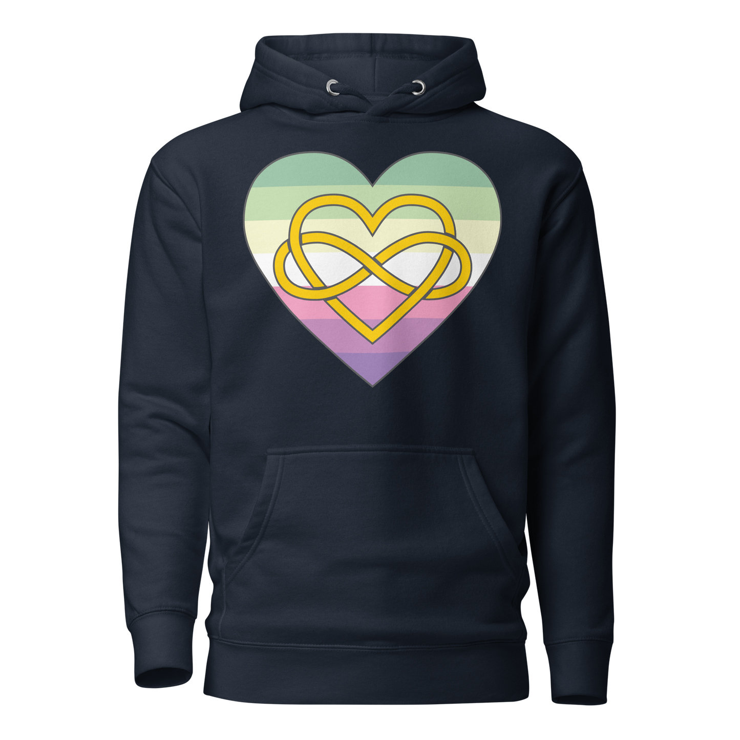 Polyamory Infinity Heart Genderfae Pride Unisex Hoodie