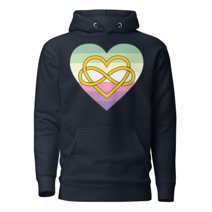 Polyamory Infinity Heart Genderfae Pride Unisex Hoodie