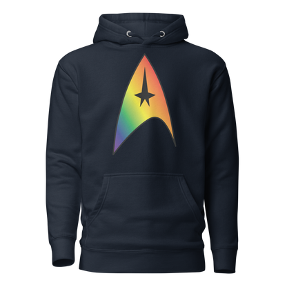 Starfleet Insignia - Rainbow Pride Unisex Hoodie