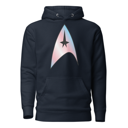 Starfleet Insignia - Trans Pride Unisex Hoodie