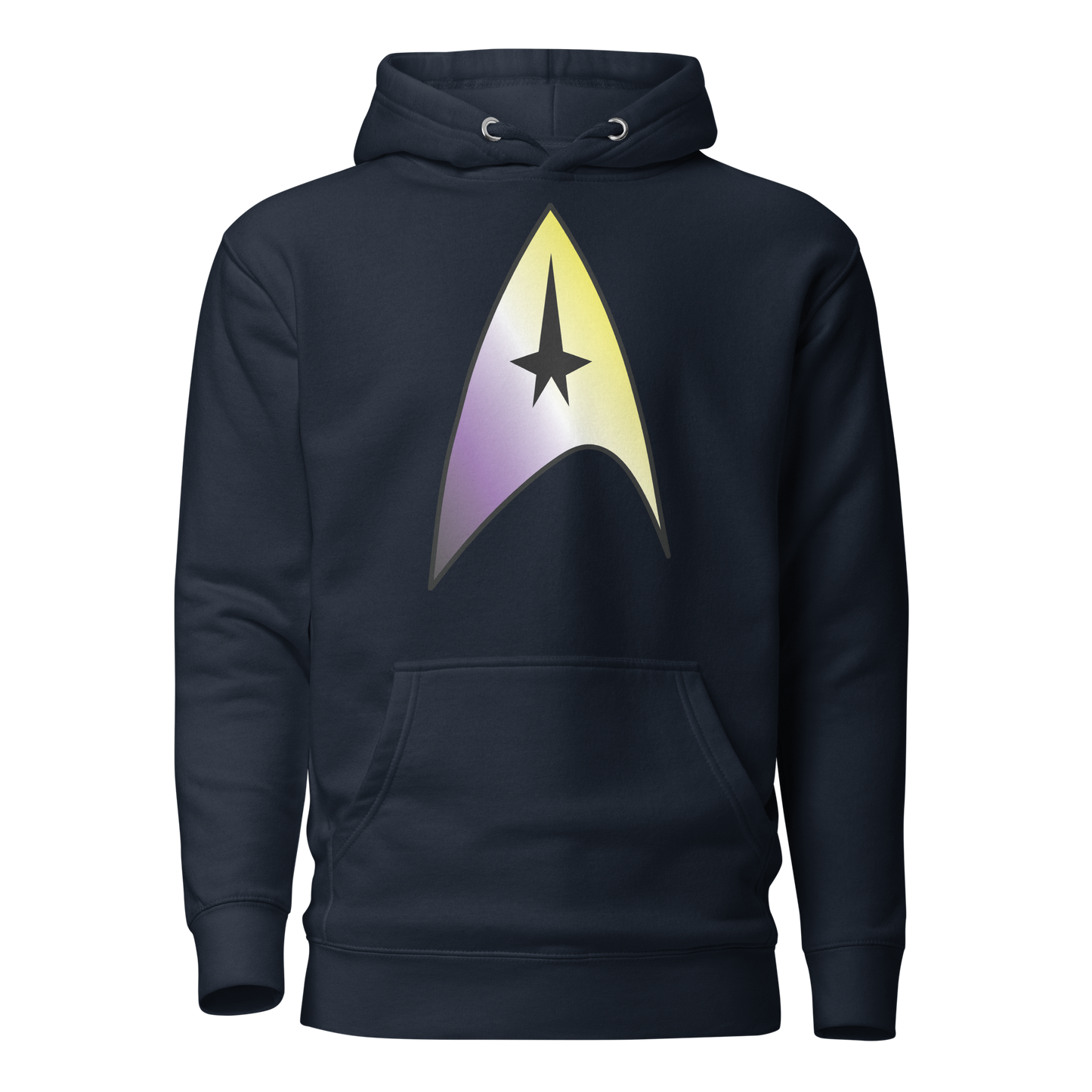 Starfleet Insignia - Non-binary Pride Unisex Hoodie