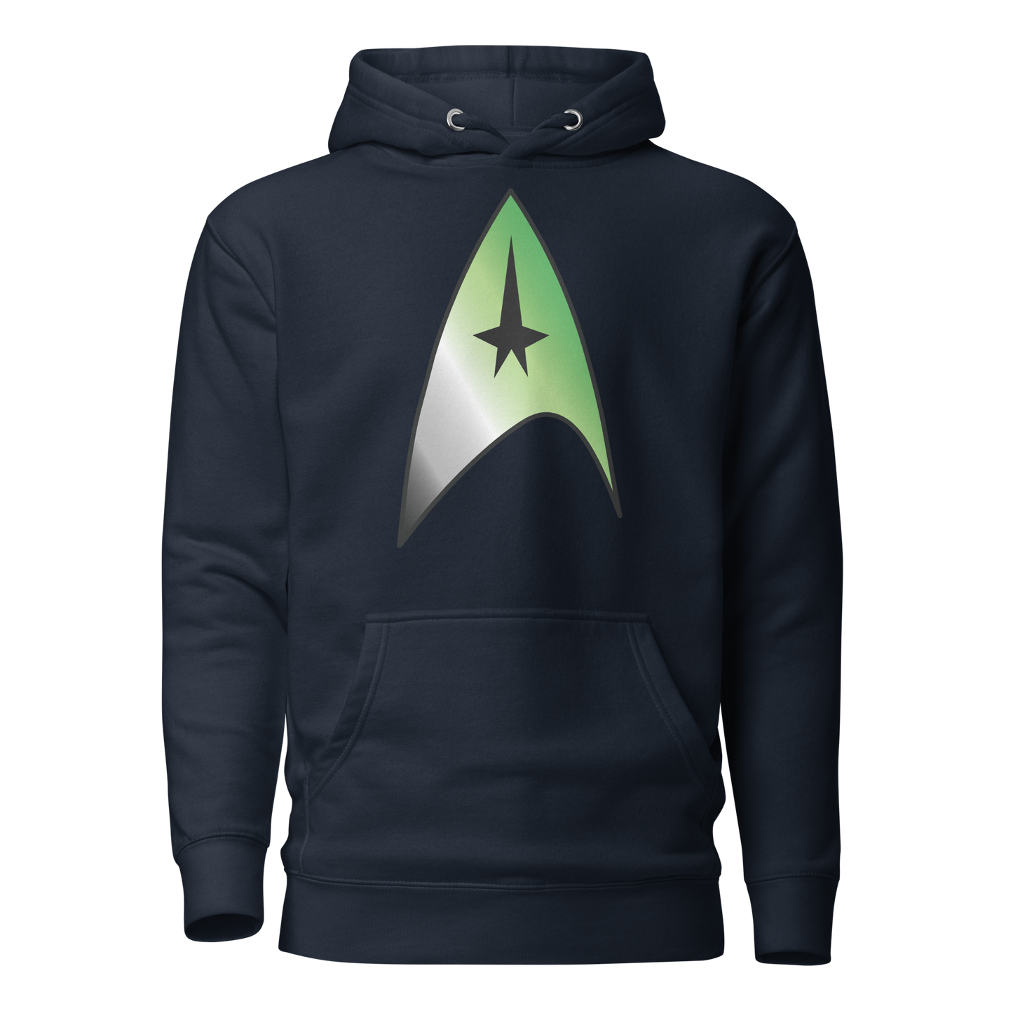 Starfleet Insignia - Aromantic Pride Unisex Hoodie