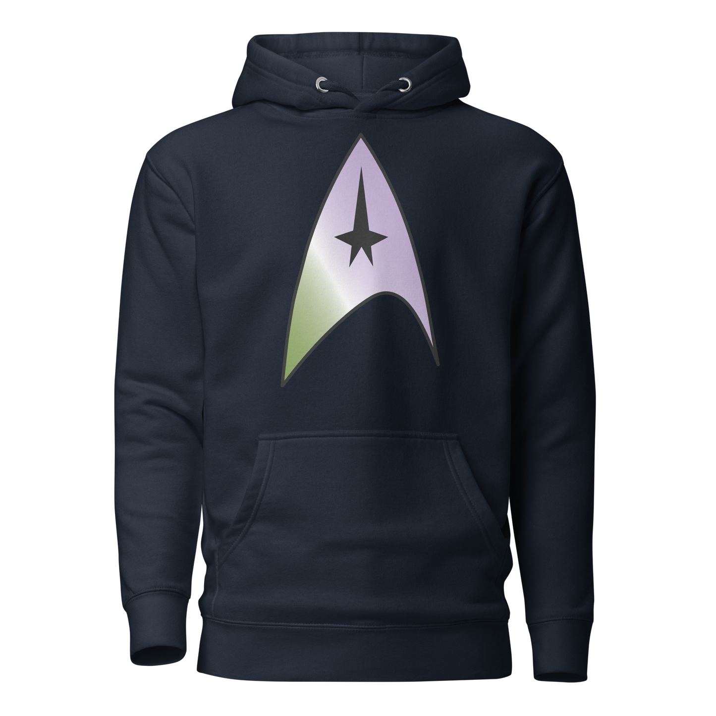 Starfleet Insignia - Genderqueer Pride Unisex Hoodie