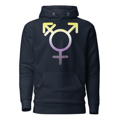 Transgender Symbol - Non-binary Pride Unisex Hoodie