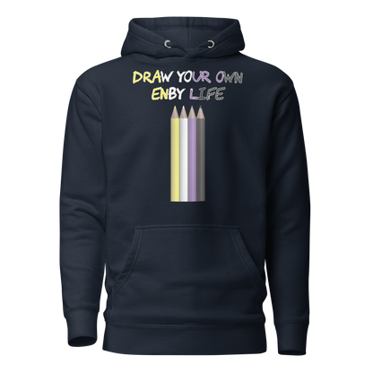 Draw Your Own Enby Life Unisex Hoodie