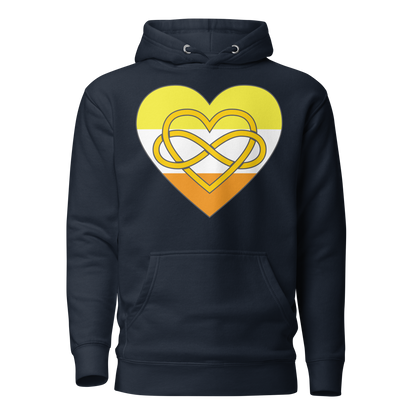 Polyamory Infinity Heart Maverique Pride Unisex Hoodie