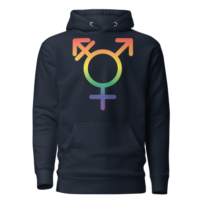 Transgender Symbol - Rainbow Pride Unisex Hoodie