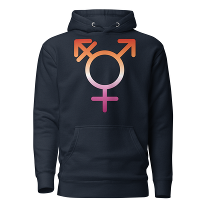 Transgender Symbol - Lesbian Pride Unisex Hoodie