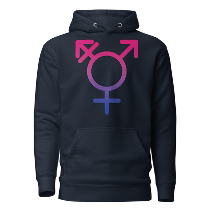 Transgender Symbol - Bisexual Pride Unisex Hoodie