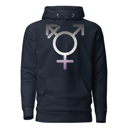 Transgender Symbol - Asexual/Demisexual Pride Unisex Hoodie