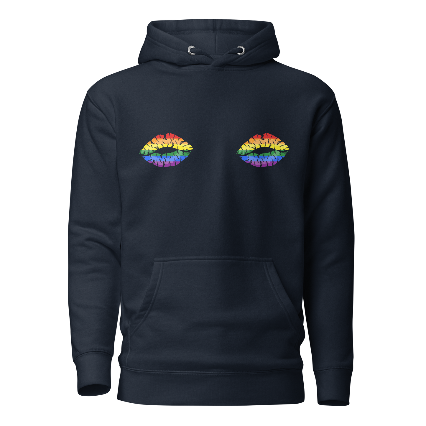 Rainbow Boob Kisses Unisex Hoodie