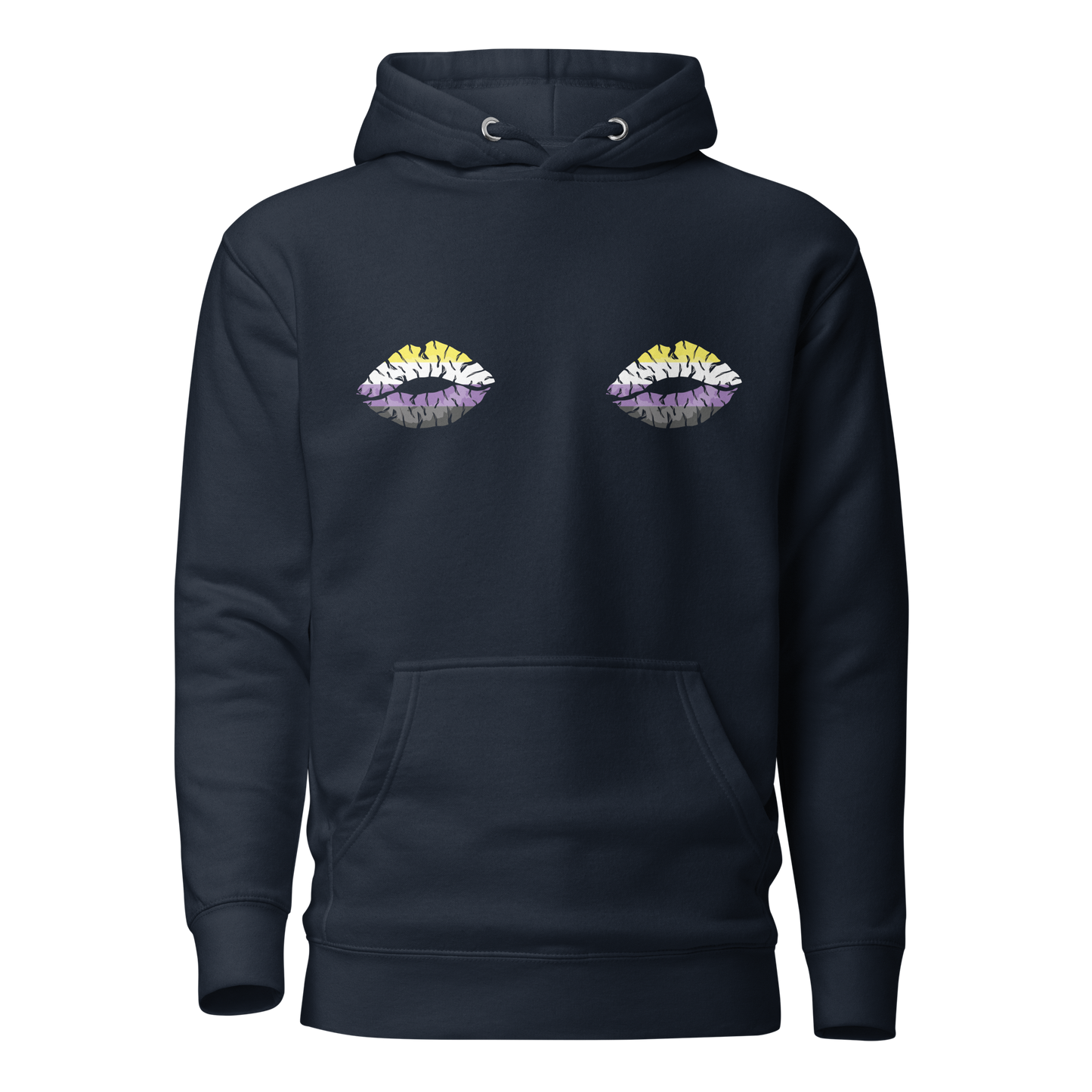 Enby Boob Kisses Unisex Hoodie