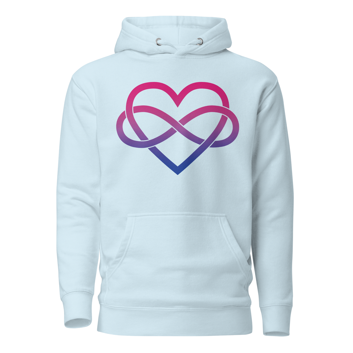 Polyamory Infinity Heart - Bisexual Unisex Hoodie