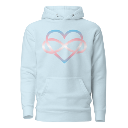 Polyamory Infinity Heart - Trans Unisex Hoodie