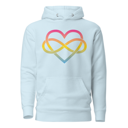 Polyamory Infinity Heart - Pansexual Unisex Hoodie