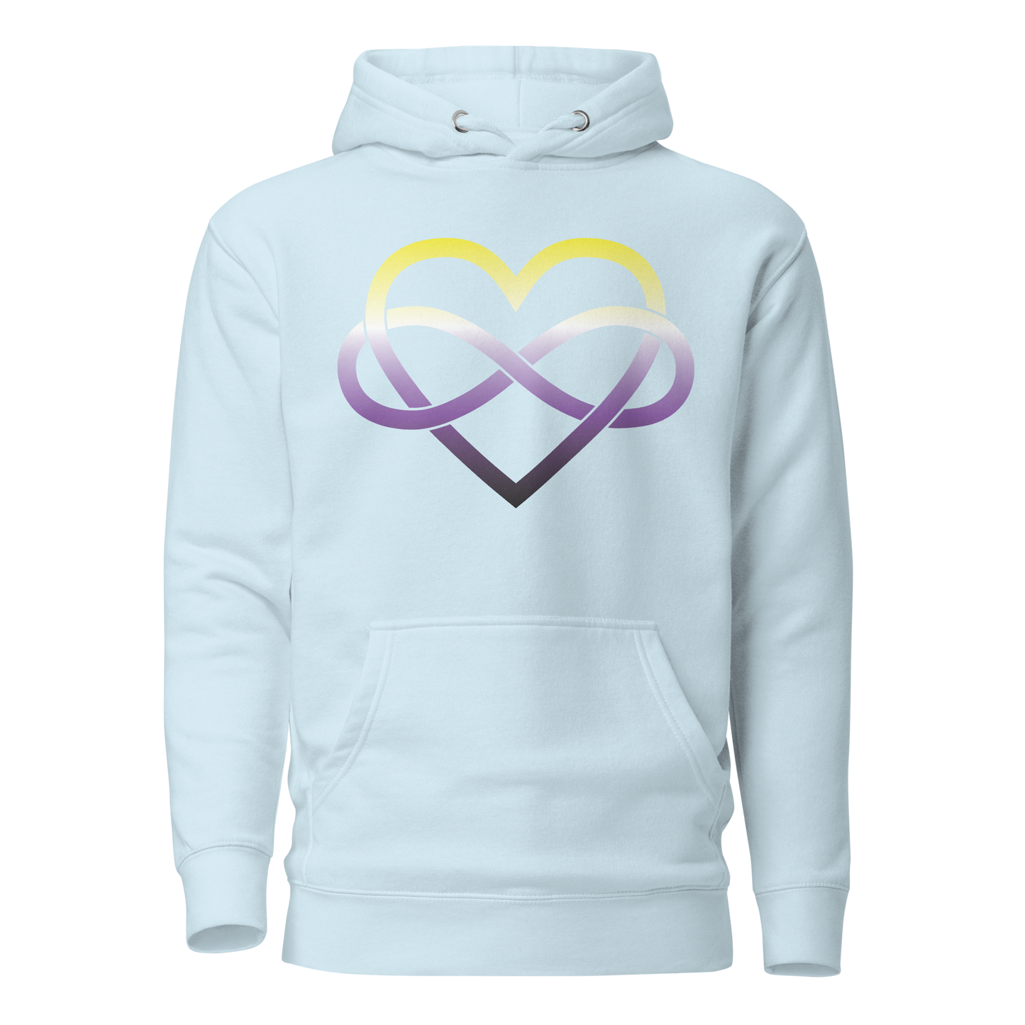 Polyamory Infinity Heart - Non-binary Unisex Hoodie