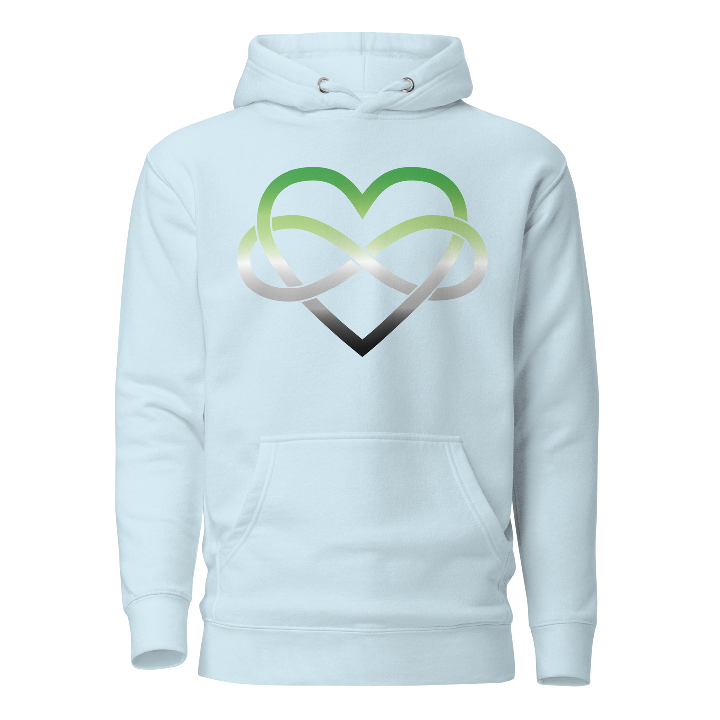 Polyamory Infinity Heart - Aromantic Unisex Hoodie