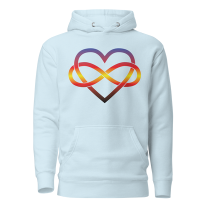 Polyamory Infinity Heart - Polyamory Unisex Hoodie