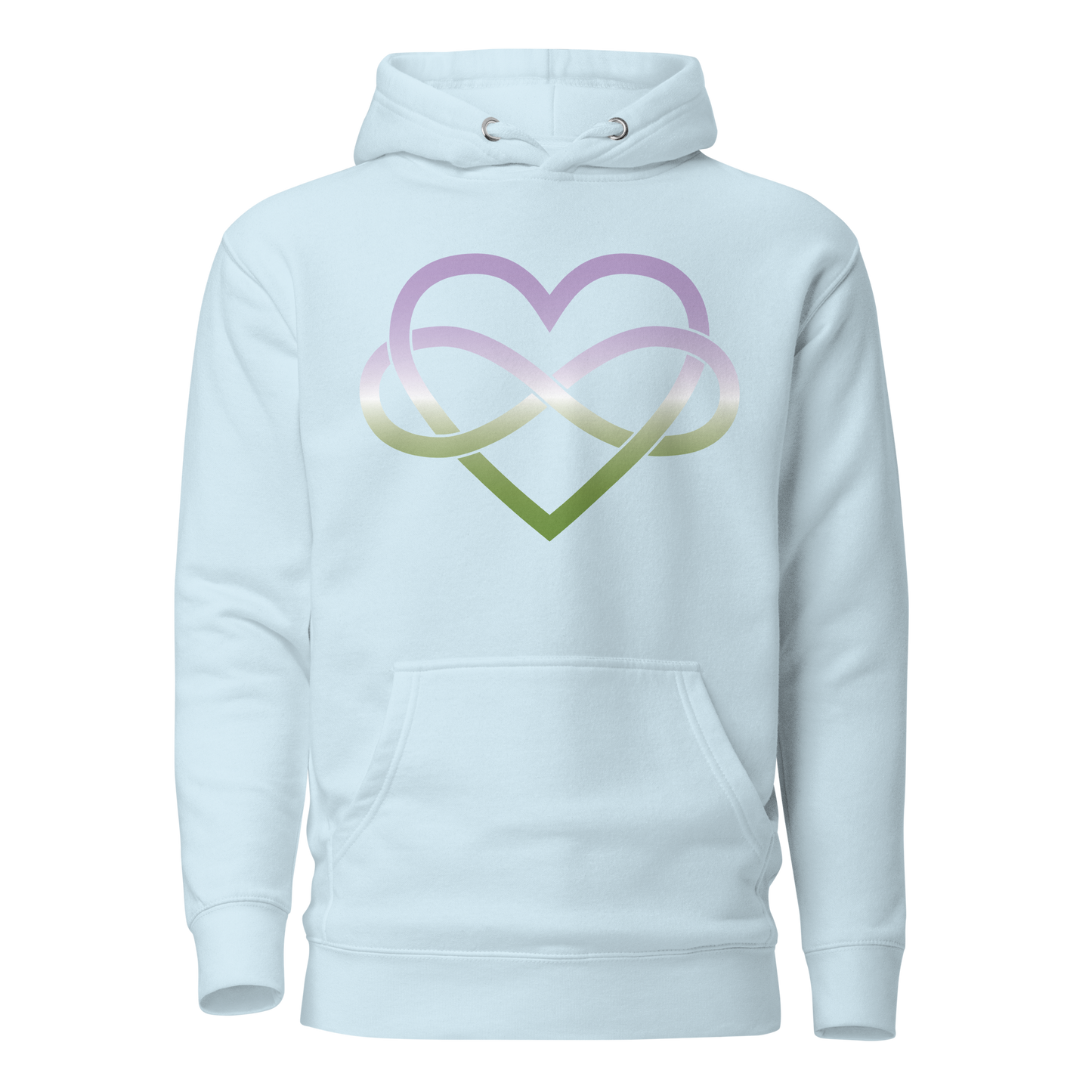 Polyamory Infinity Heart - Genderqueer Unisex Hoodie