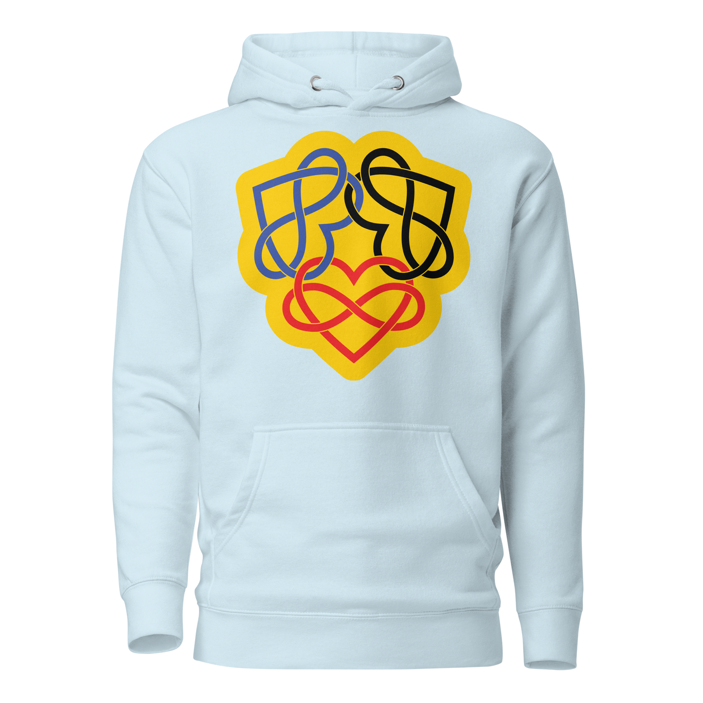 Poly Infinity Hearts Interlocked Unisex Hoodie