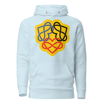 Poly Infinity Hearts Interlocked Unisex Hoodie