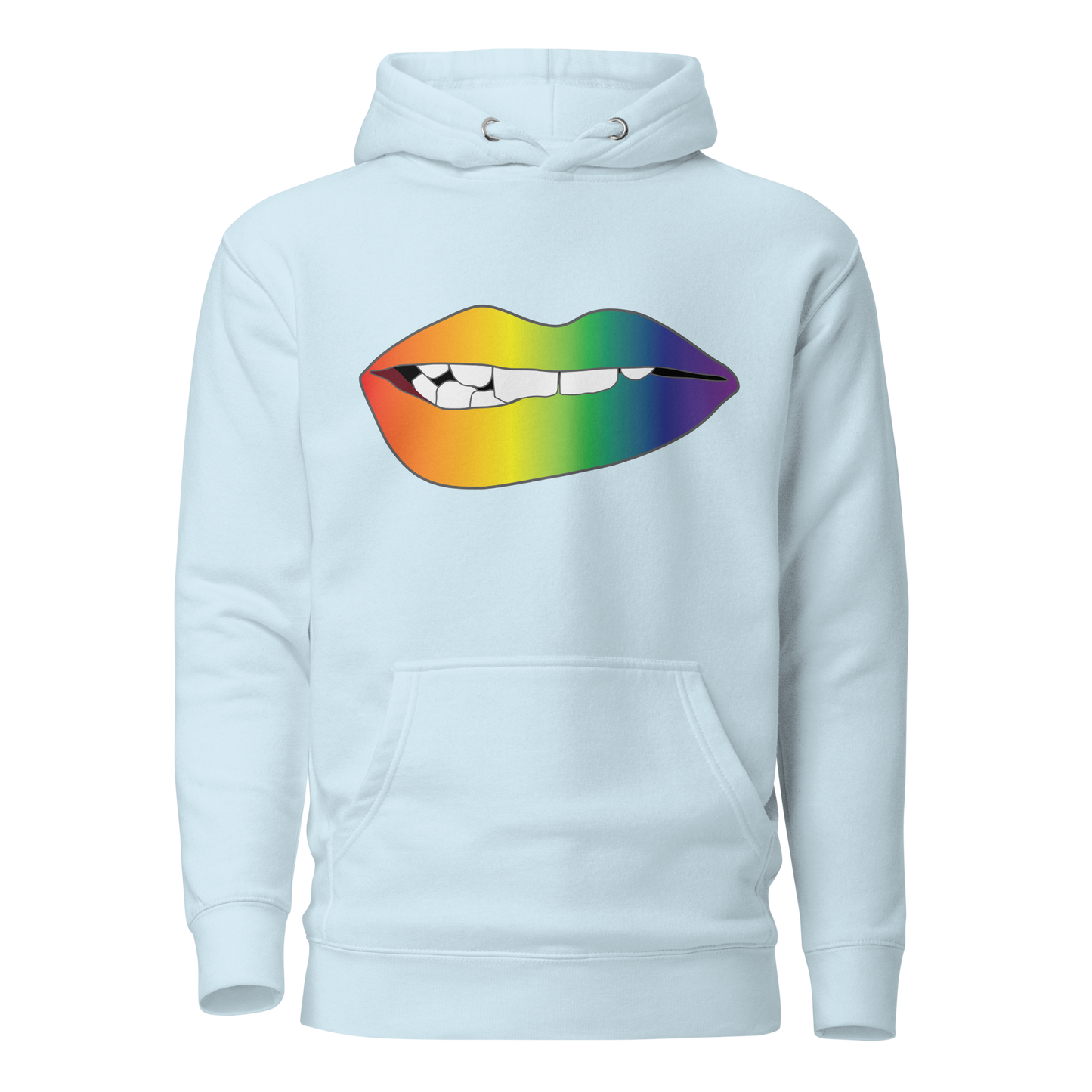 Biting Lips - Rainbow Pride - Gradient Unisex Hoodie