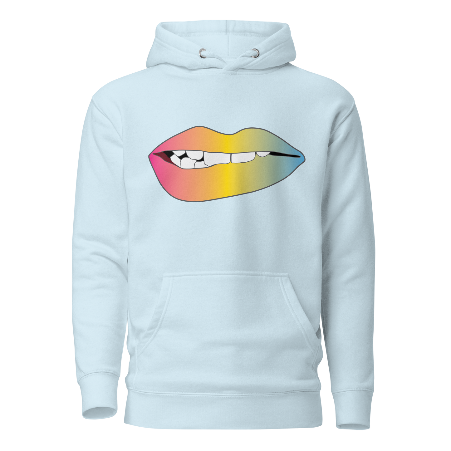 Biting Lips - Pansexual Pride - Gradient Unisex Hoodie