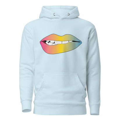 Biting Lips - Pansexual Pride - Gradient Unisex Hoodie