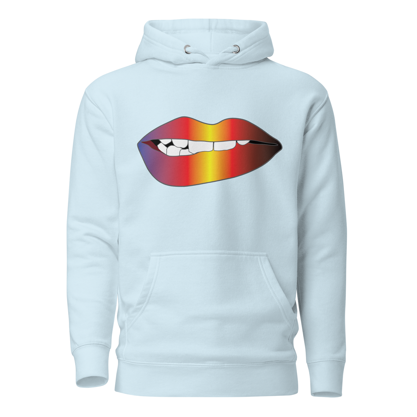 Biting Lips - Polyamory Pride - Gradient Unisex Hoodie