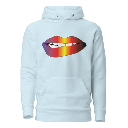 Biting Lips - Polyamory Pride - Gradient Unisex Hoodie