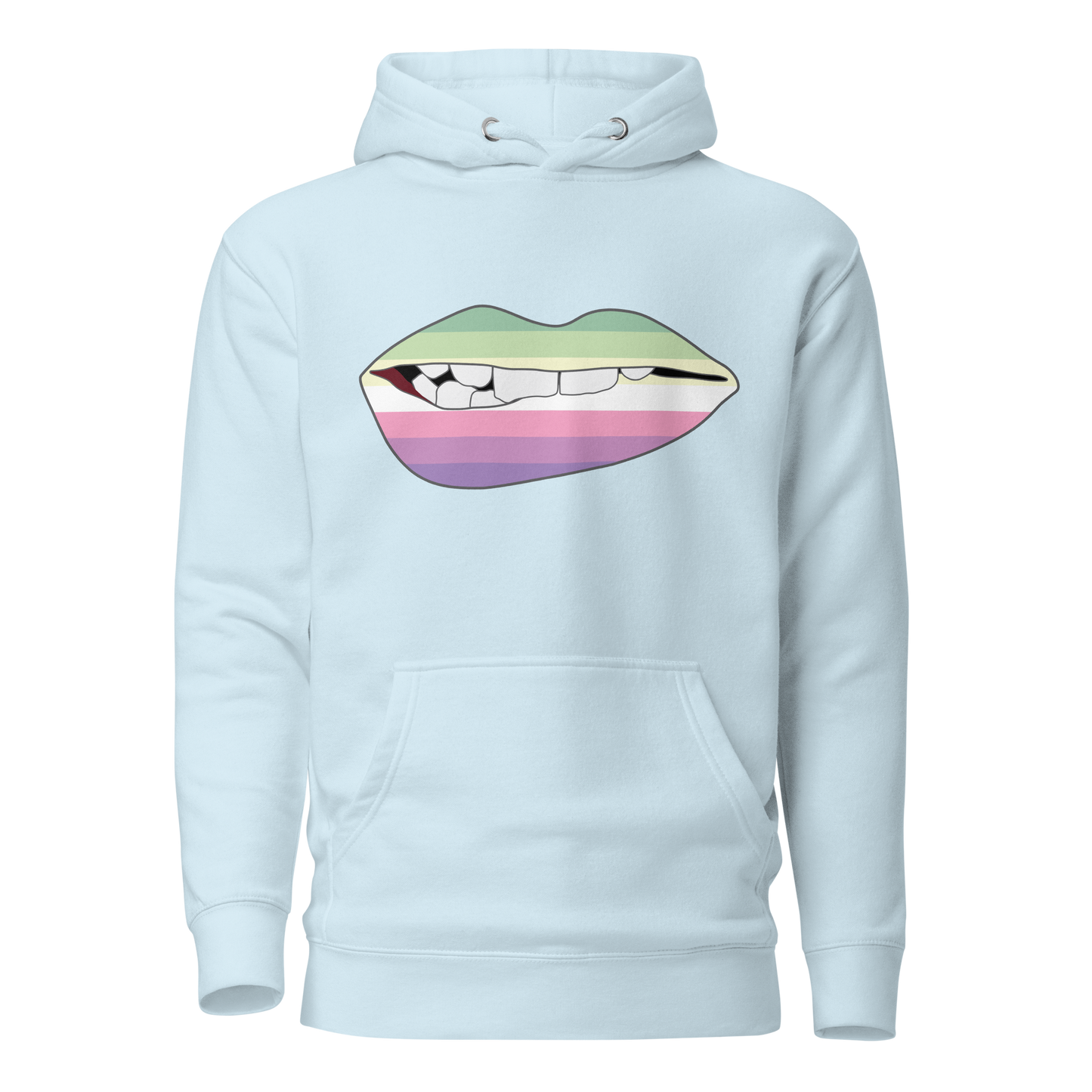 Biting Lips - Genderfae Flag Unisex Hoodie