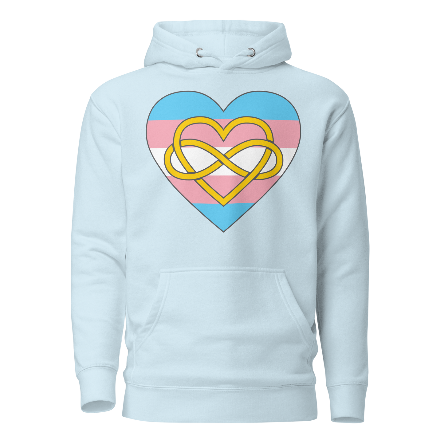 Polyamory Infinity Heart Trans Pride Unisex Hoodie