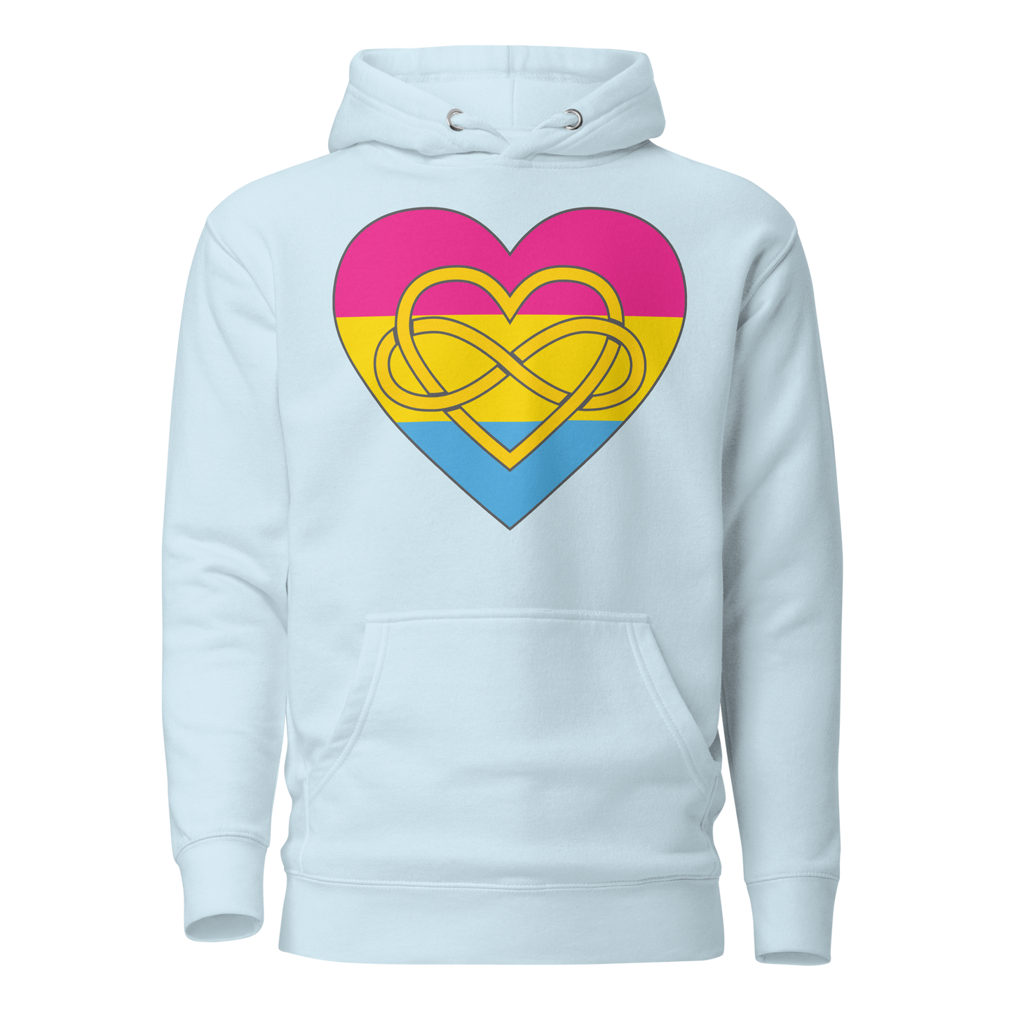 Polyamory Infinity Heart Pansexual Pride Unisex Hoodie