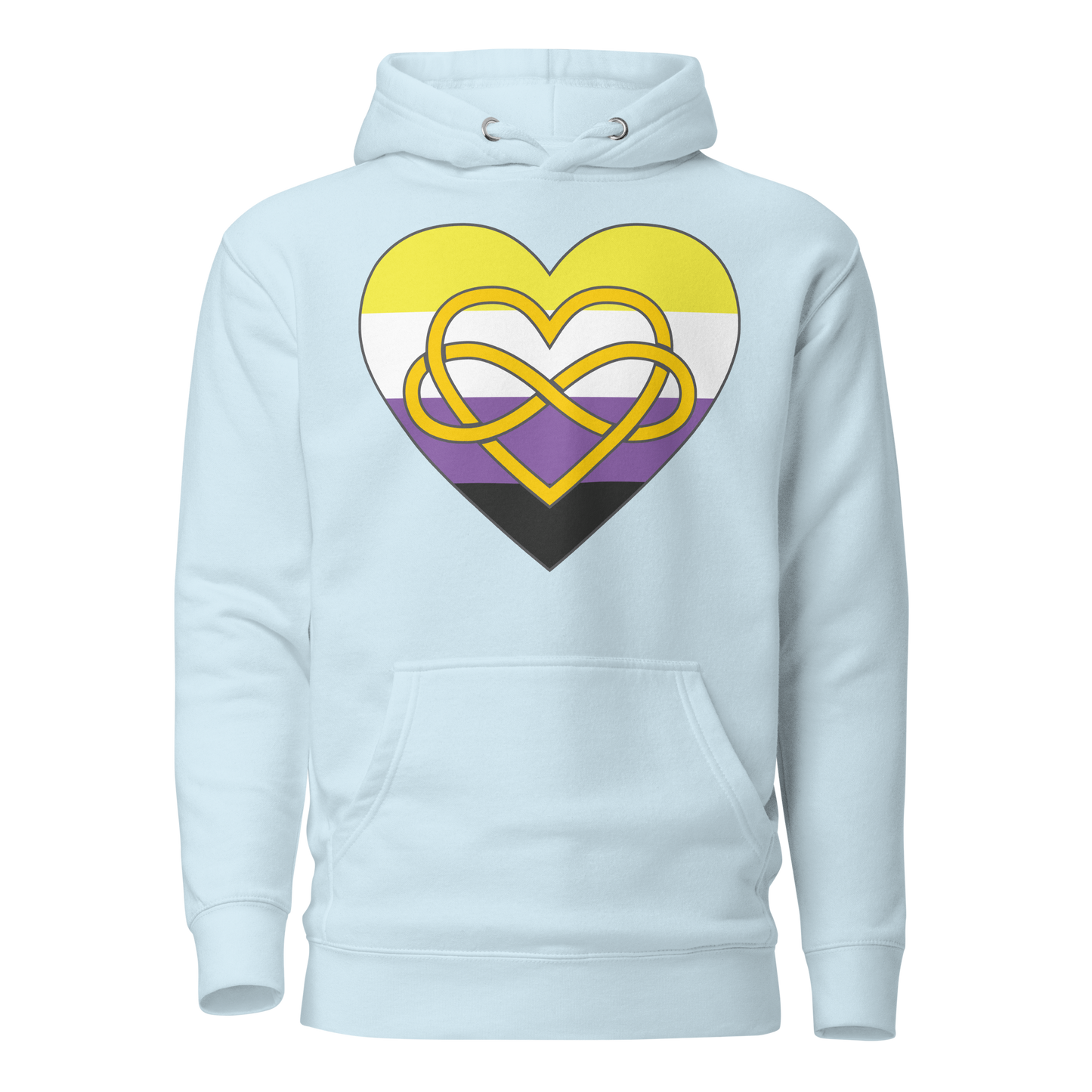 Polyamory Infinity Heart Non-binary Pride Unisex Hoodie