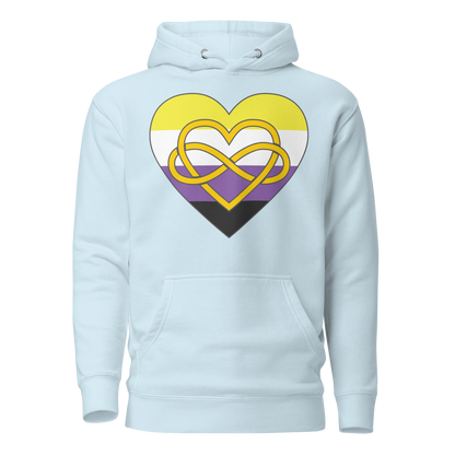 Polyamory Infinity Heart Non-binary Pride Unisex Hoodie