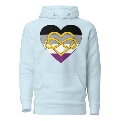 Polyamory Infinity Heart Asexual Pride Unisex Hoodie