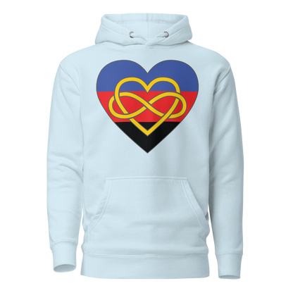 Polyamory Infinity Heart Pride Unisex Hoodie