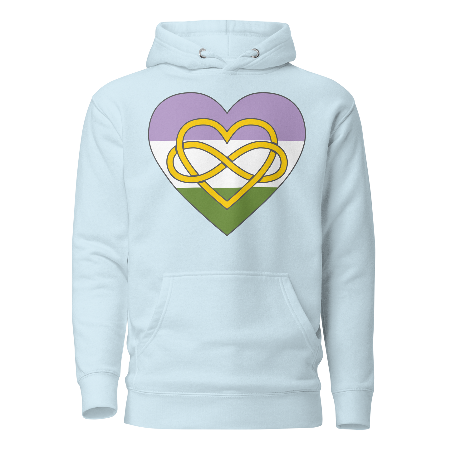 Polyamory Infinity Heart Genderqueer Pride Unisex Hoodie