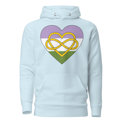 Polyamory Infinity Heart Genderqueer Pride Unisex Hoodie