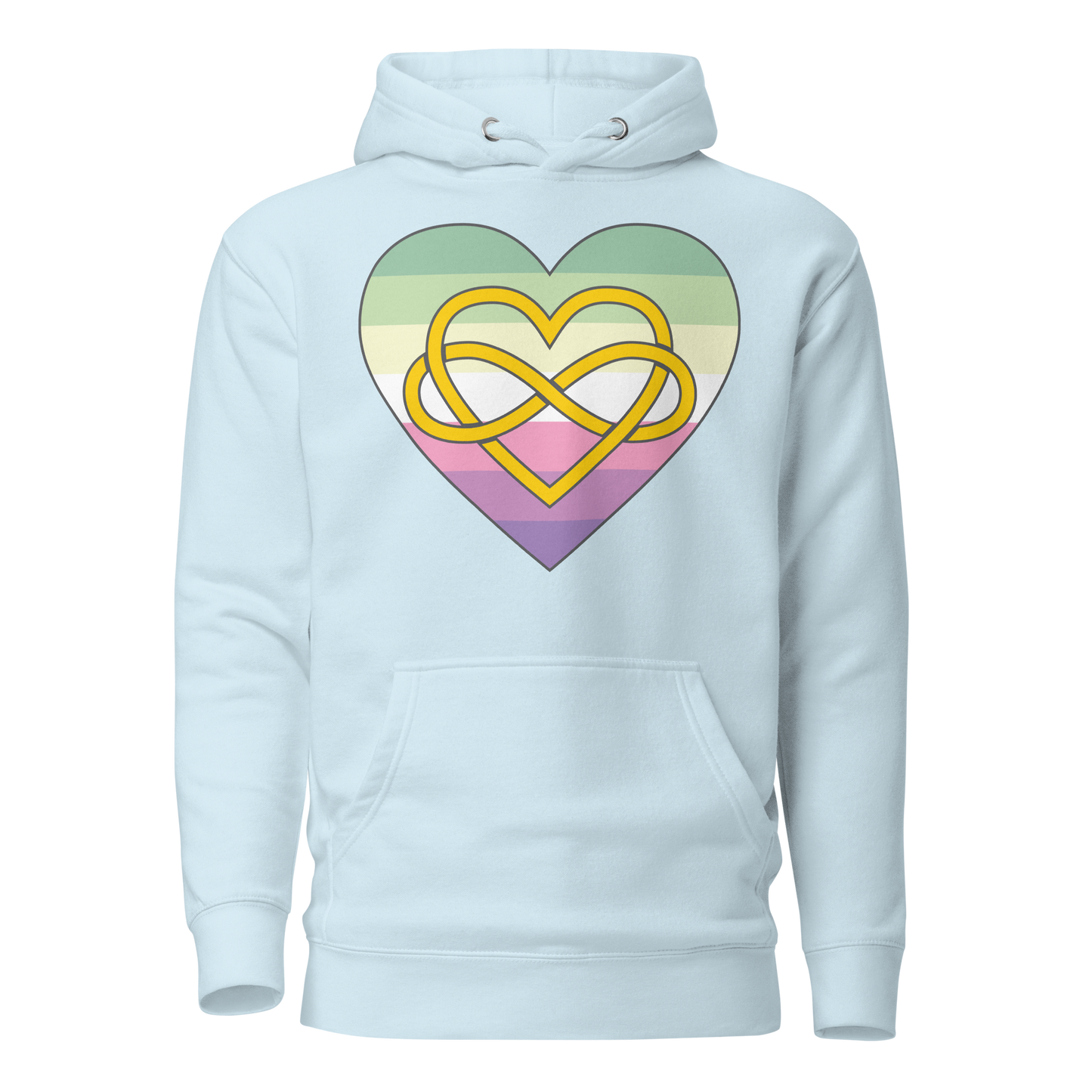 Polyamory Infinity Heart Genderfae Pride Unisex Hoodie