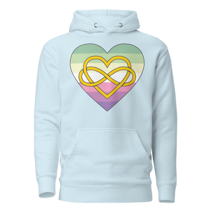 Polyamory Infinity Heart Genderfae Pride Unisex Hoodie