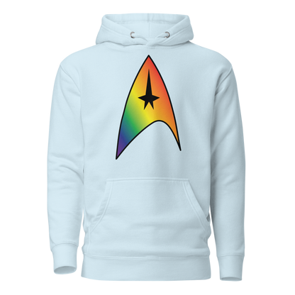 Starfleet Insignia - Rainbow Pride Unisex Hoodie