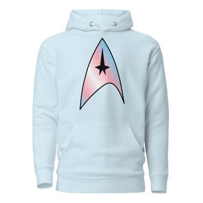 Starfleet Insignia - Trans Pride Unisex Hoodie