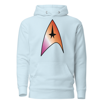 Starfleet Insignia - Lesbian Pride Unisex Hoodie