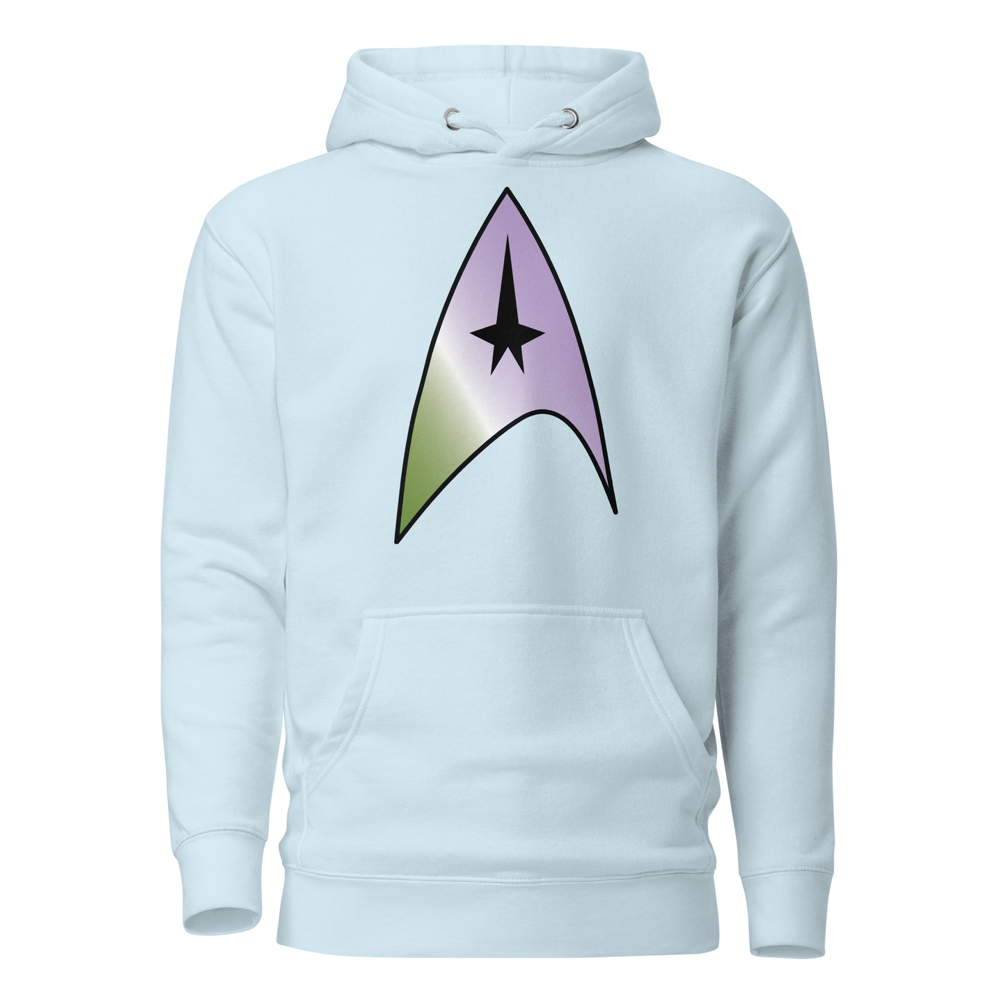 Starfleet Insignia - Genderqueer Pride Unisex Hoodie