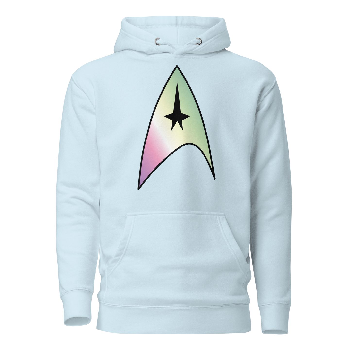 Starfleet Insignia - Genderfae Pride Unisex Hoodie