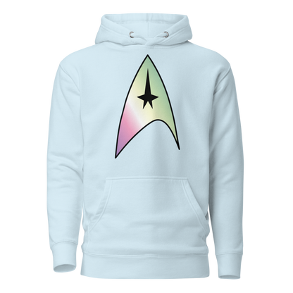 Starfleet Insignia - Genderfae Pride Unisex Hoodie